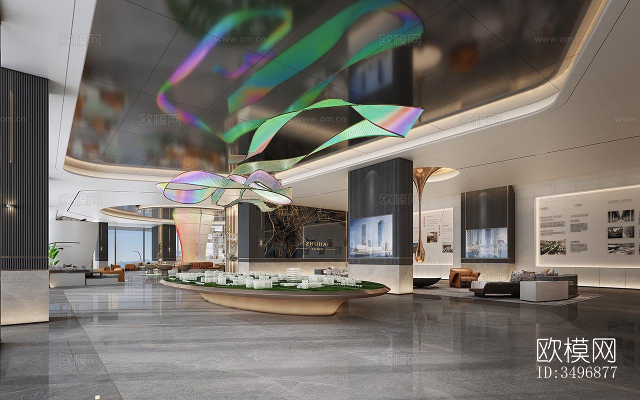 现代售楼处效果图下载（渲染图15）