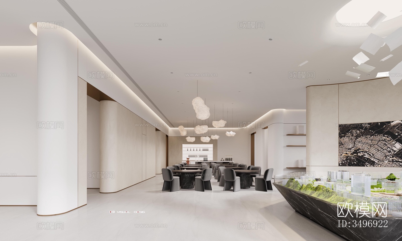 现代售楼处效果图下载（渲染图3）