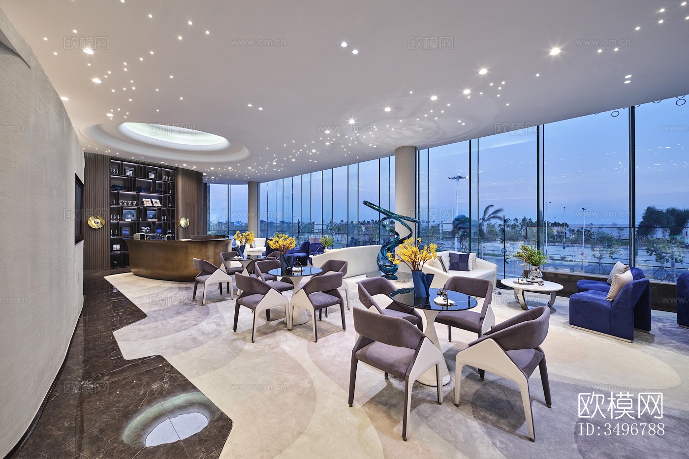 现代售楼处效果图下载（渲染图8）
