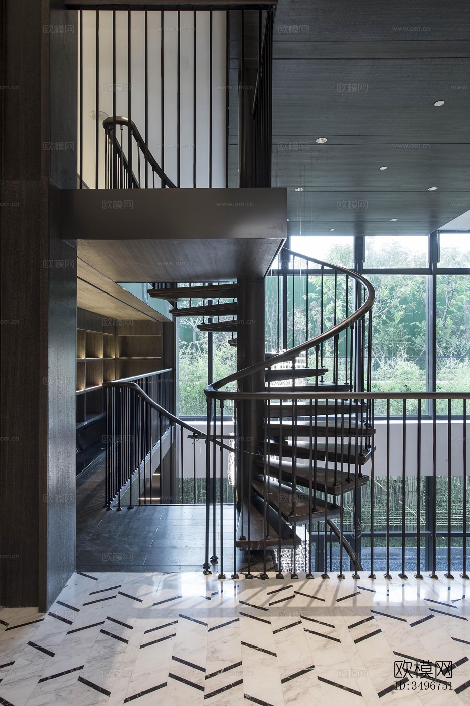 新中式售楼处效果图下载（渲染图16）