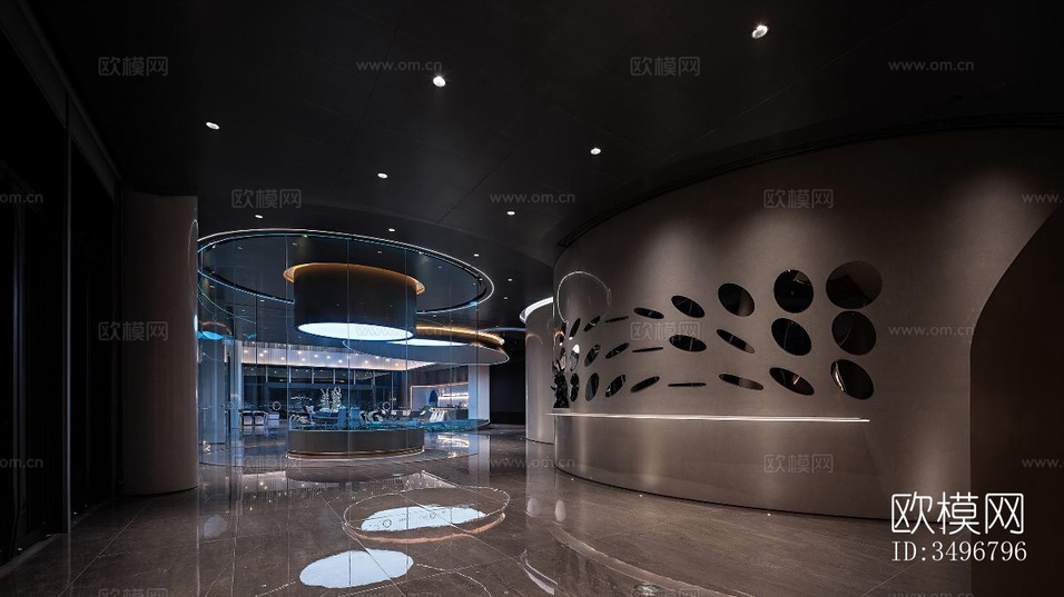 现代售楼处效果图下载(渲染图7)