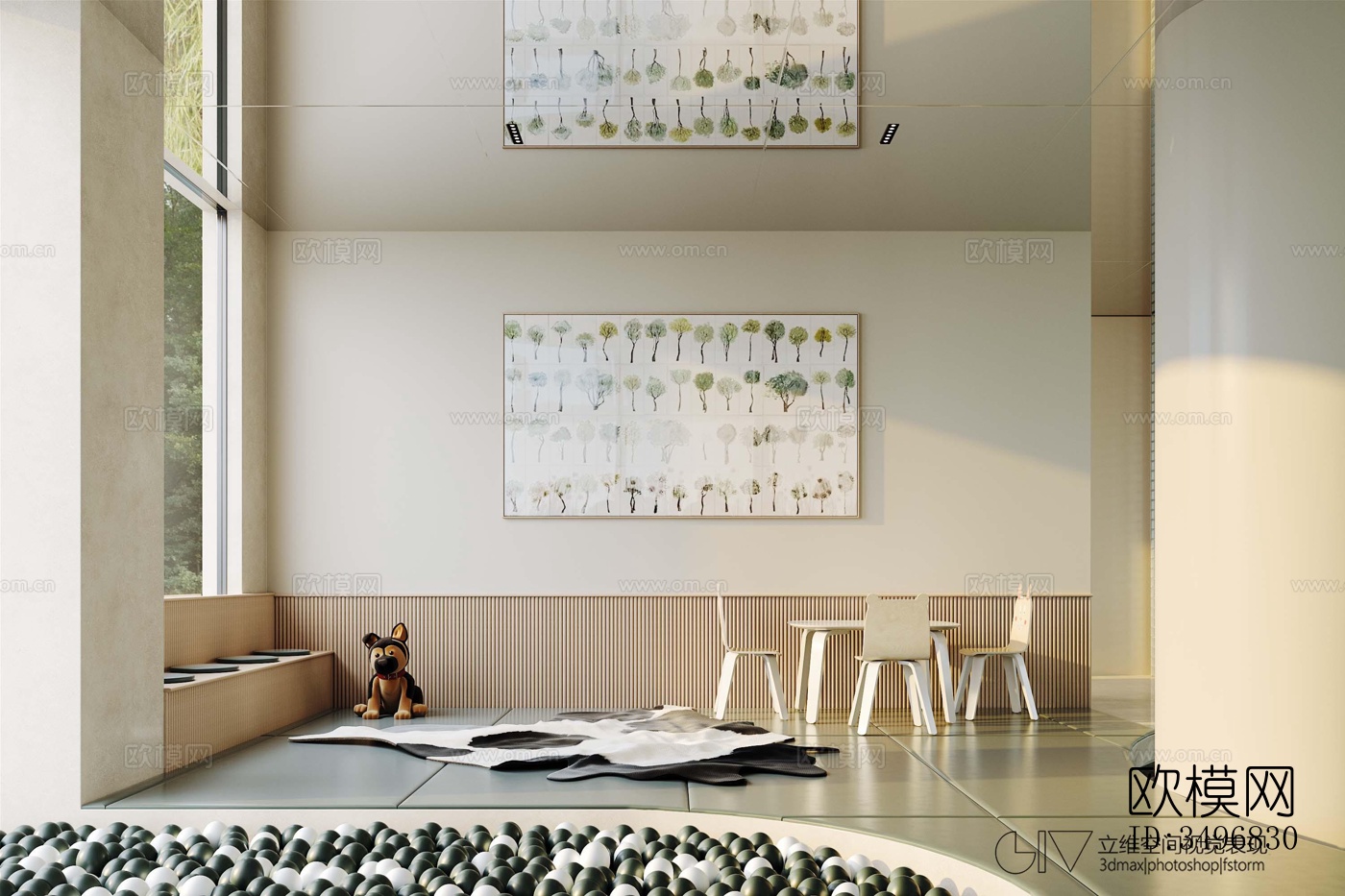 现代售楼处效果图下载（渲染图15）