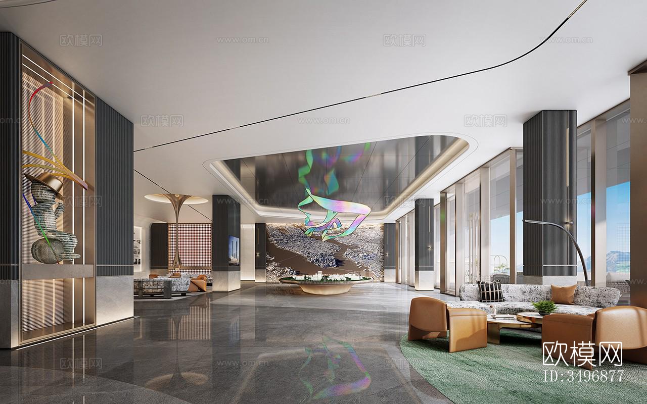 现代售楼处效果图下载（渲染图14）