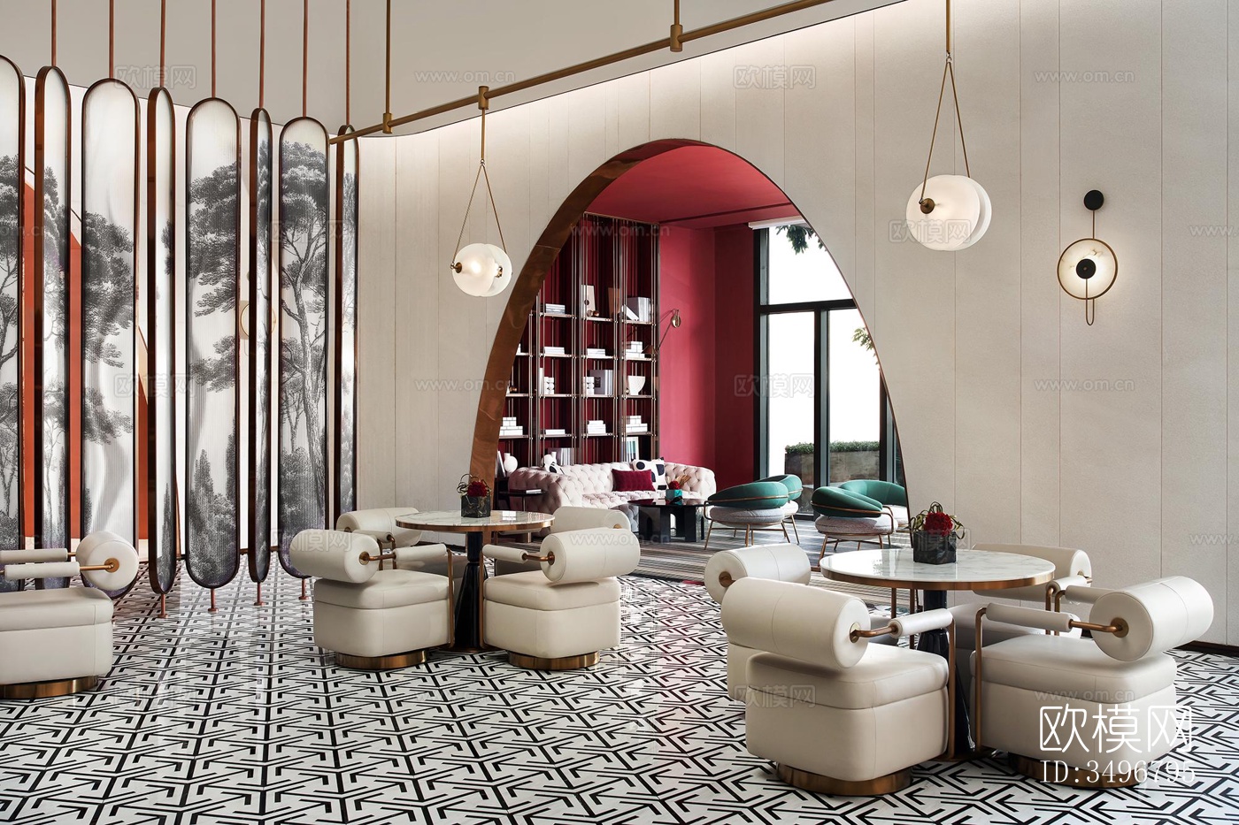 现代售楼处效果图下载（渲染图11）