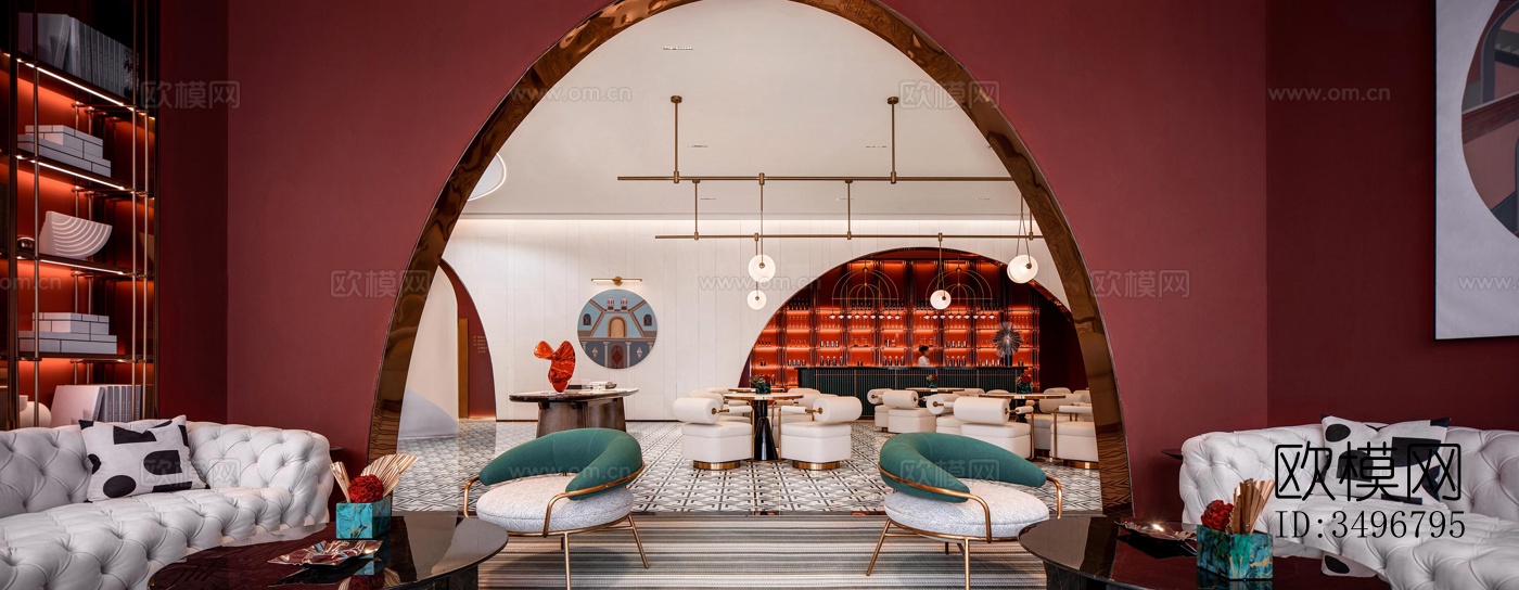 现代售楼处效果图下载（渲染图2）