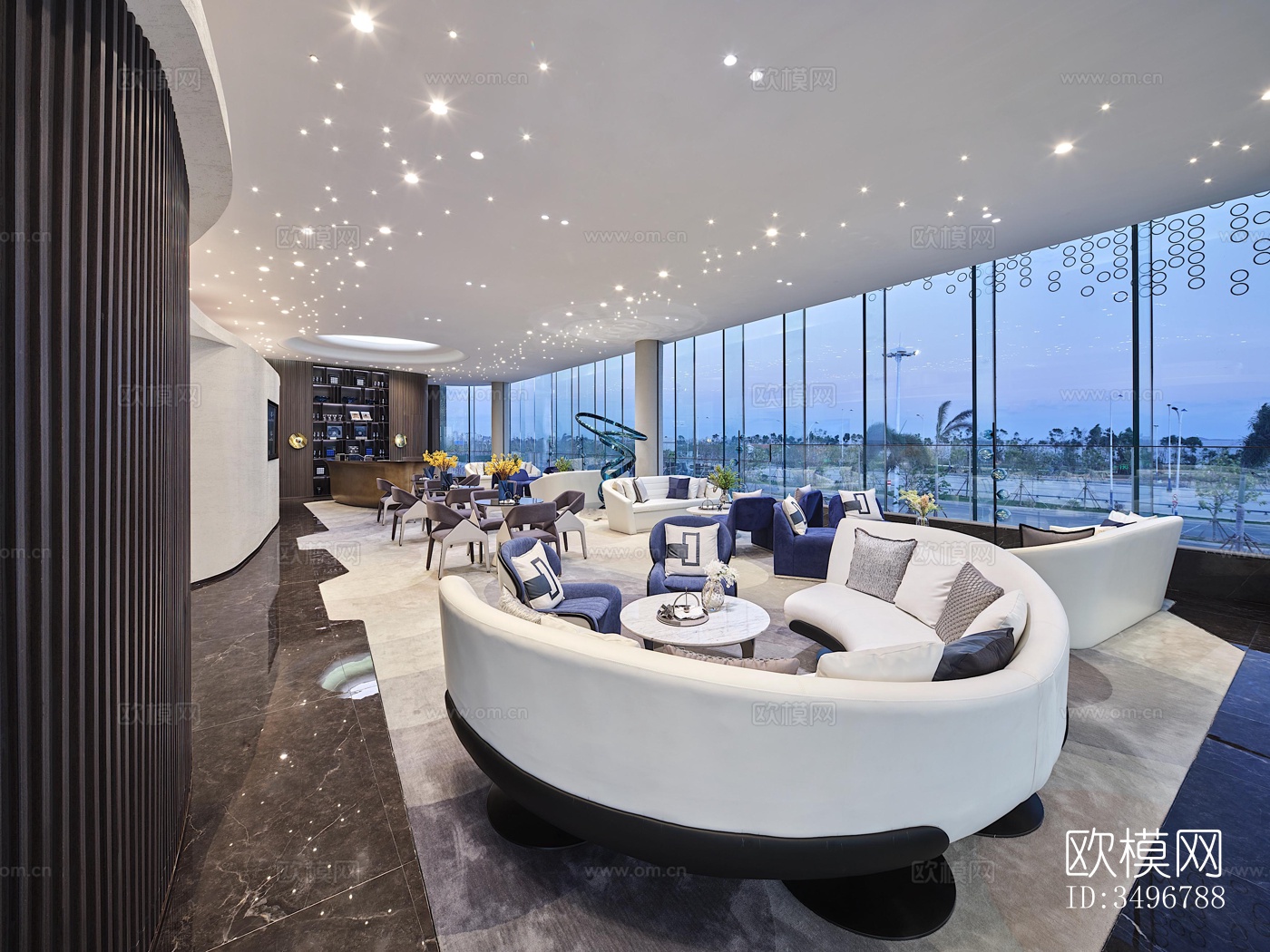 现代售楼处效果图下载（渲染图7）