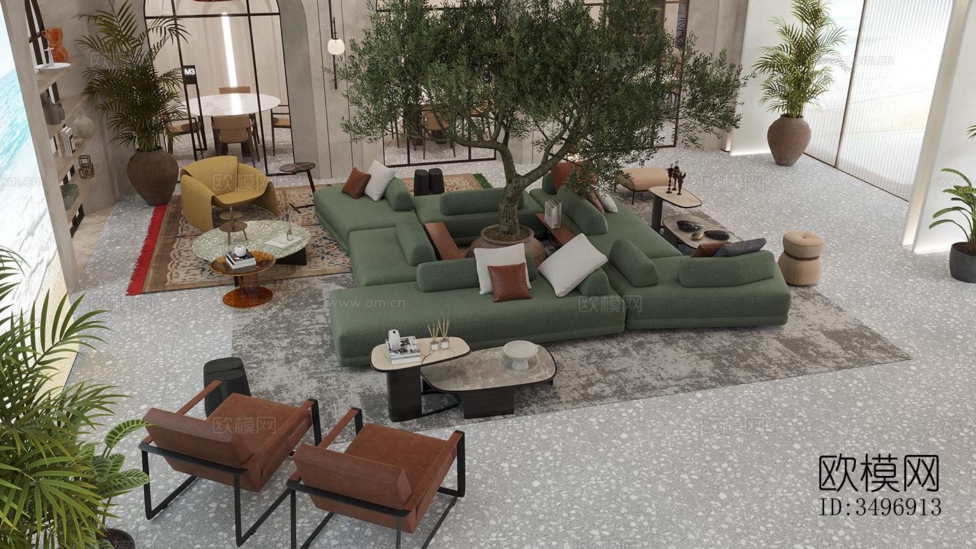 现代售楼处效果图下载（渲染图5）