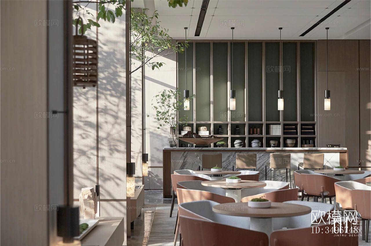 新中式售楼处效果图下载（渲染图11）