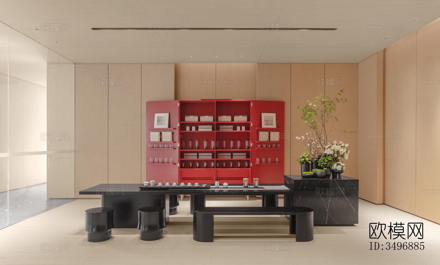 现代售楼处效果图下载（渲染图6）