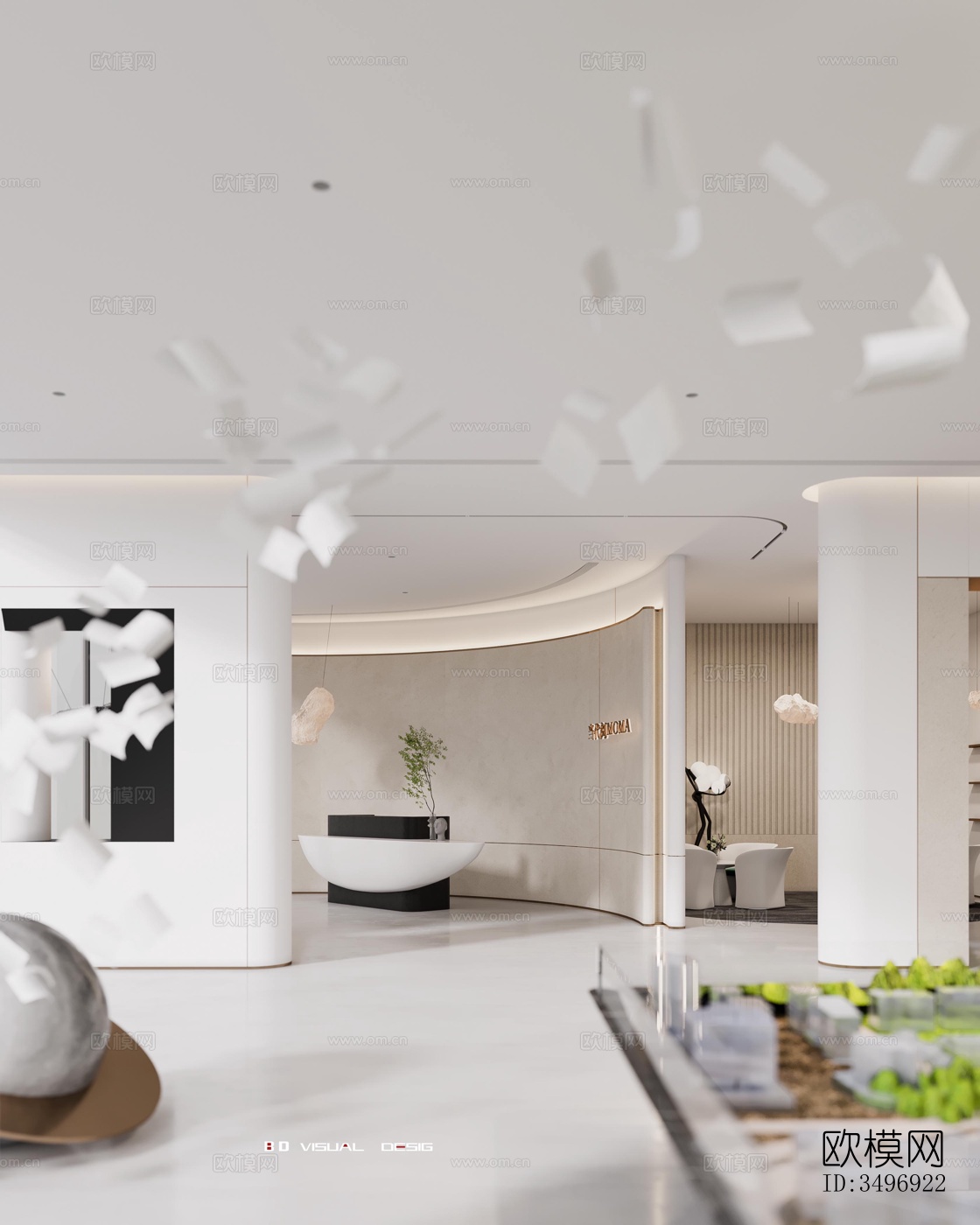 现代售楼处效果图下载（渲染图14）