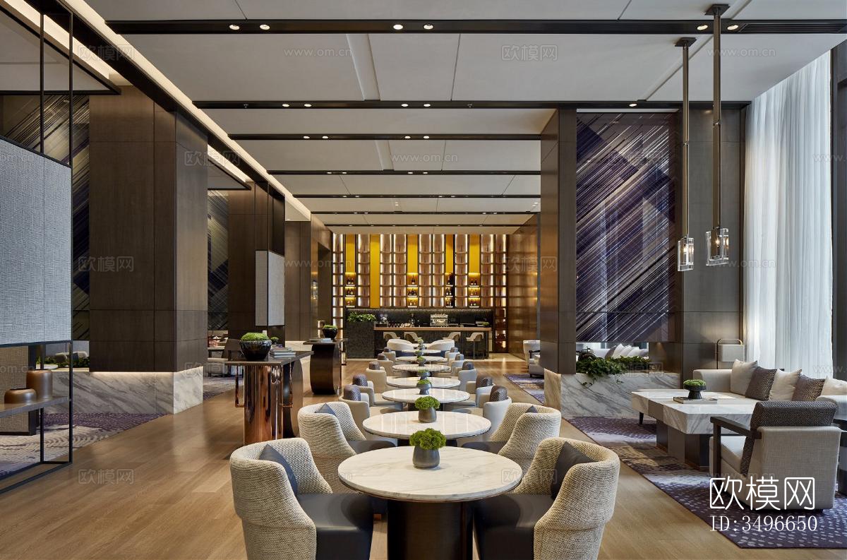 新中式售楼处效果图下载（渲染图1）