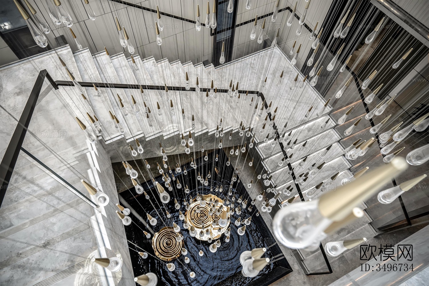 新中式售楼处效果图下载（渲染图9）