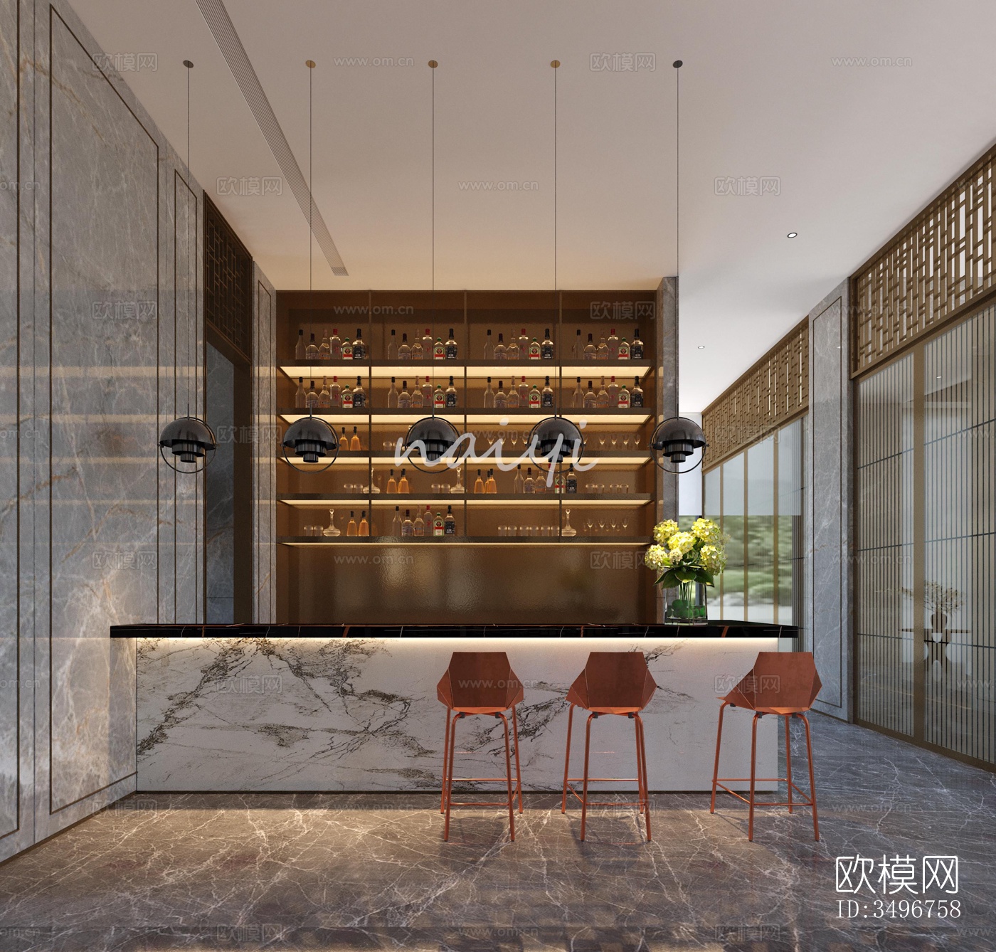 现代售楼处效果图下载（渲染图5）