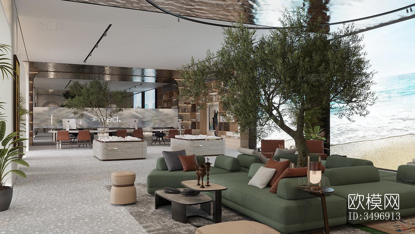 现代售楼处效果图下载（渲染图15）