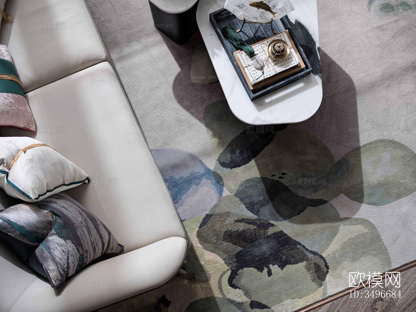 新中式售楼处效果图下载（渲染图4）