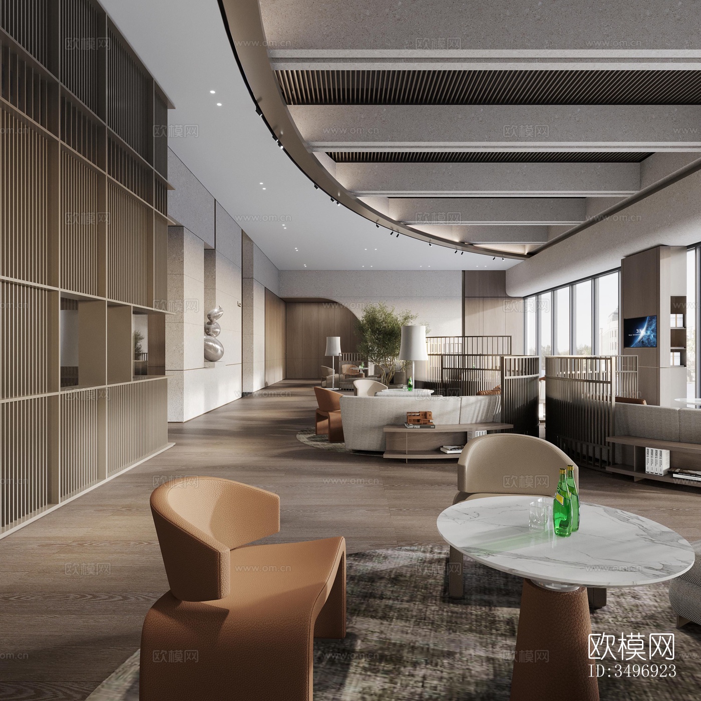 现代售楼处效果图下载（渲染图2）