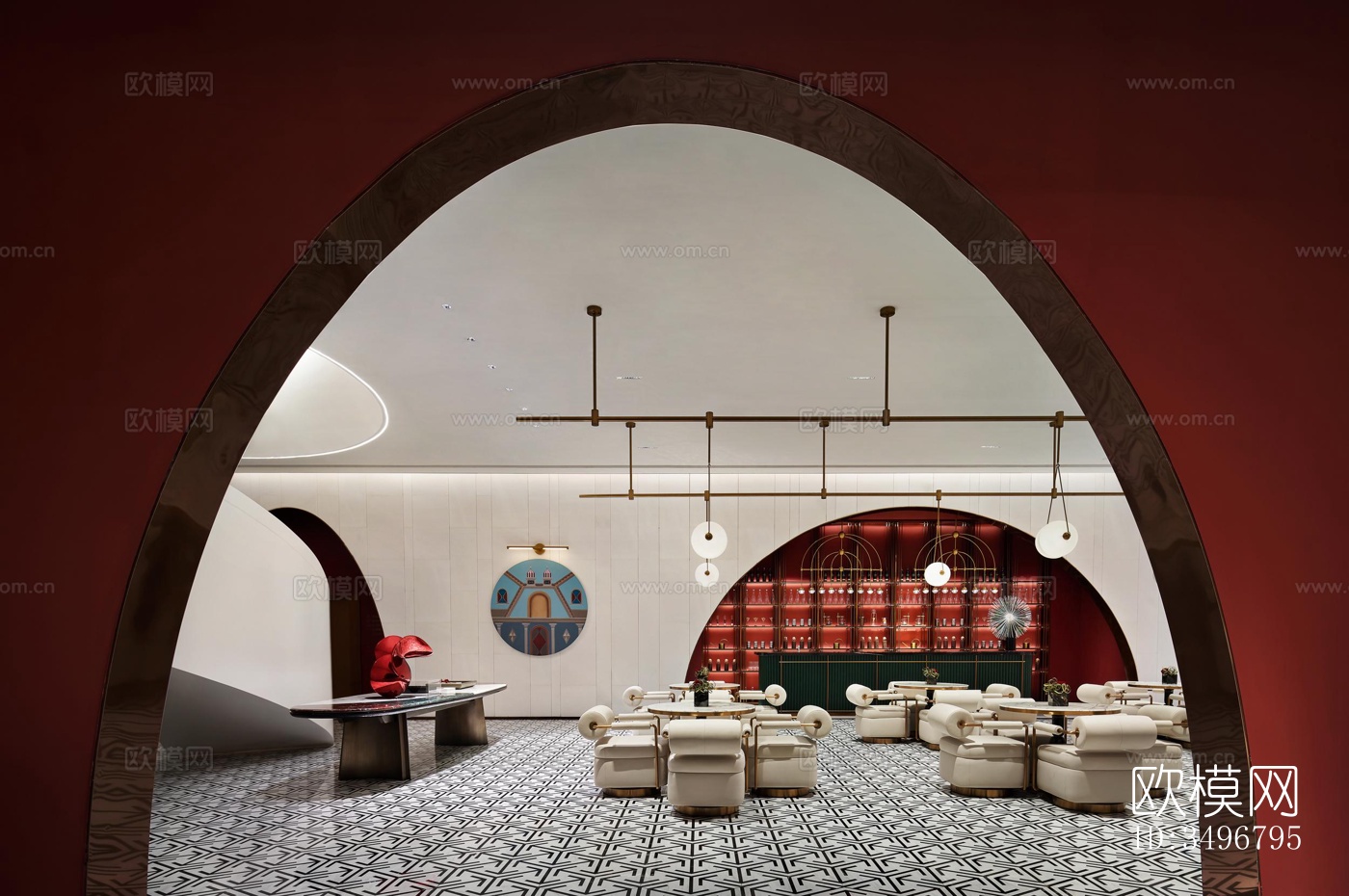 现代售楼处效果图下载（渲染图8）