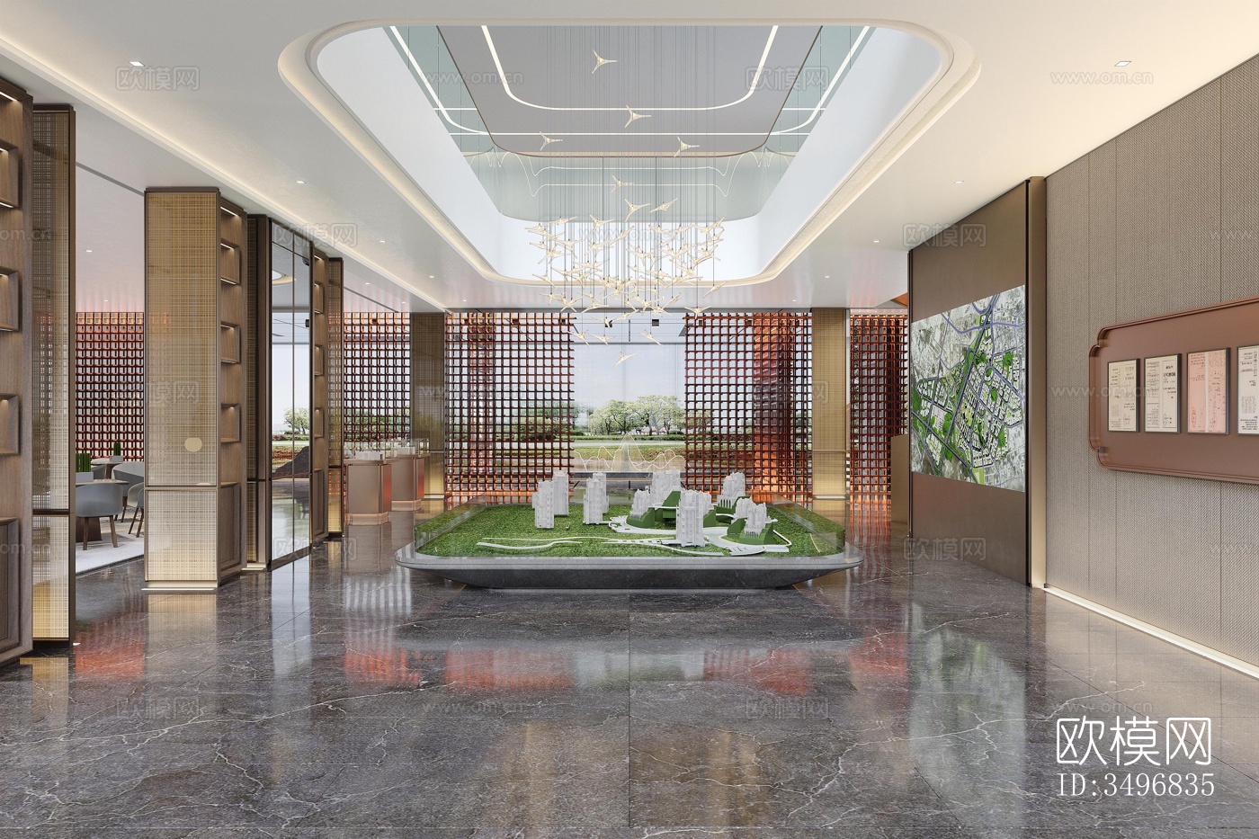 现代售楼处效果图下载（渲染图7）