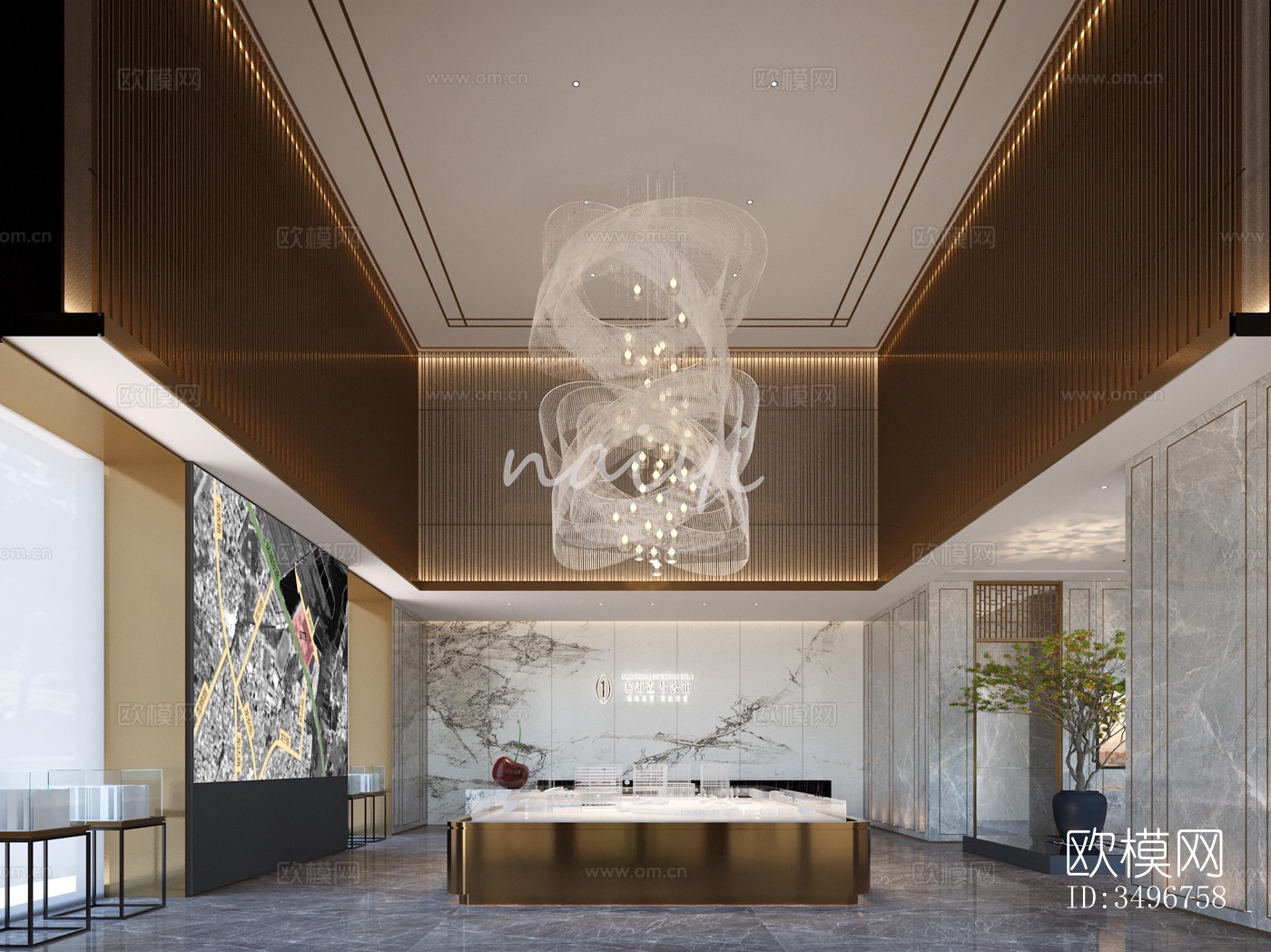 现代售楼处效果图下载（渲染图7）