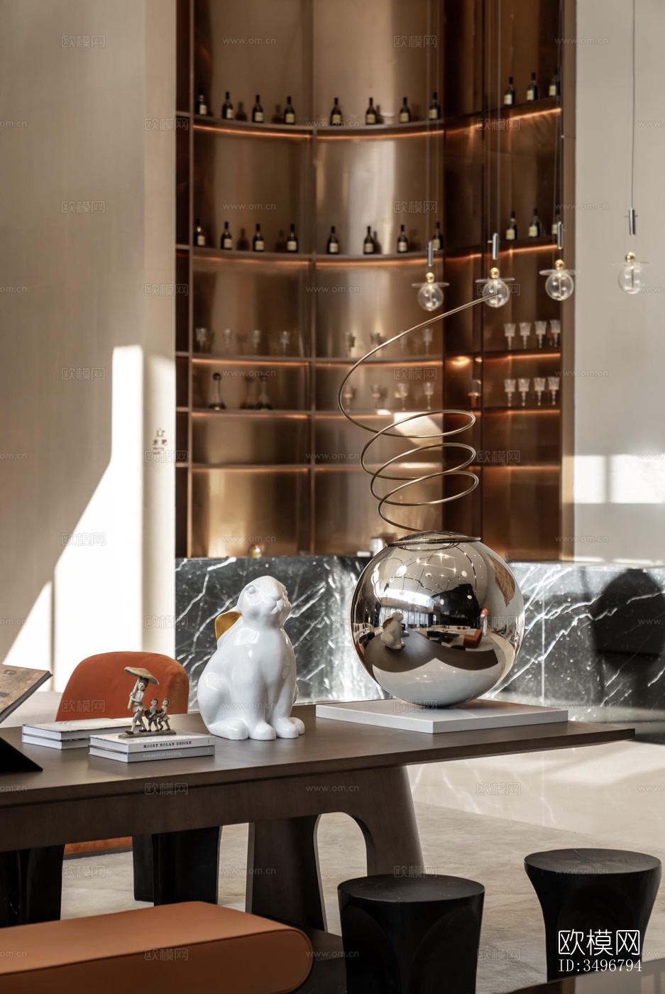 现代售楼处效果图下载（渲染图4）