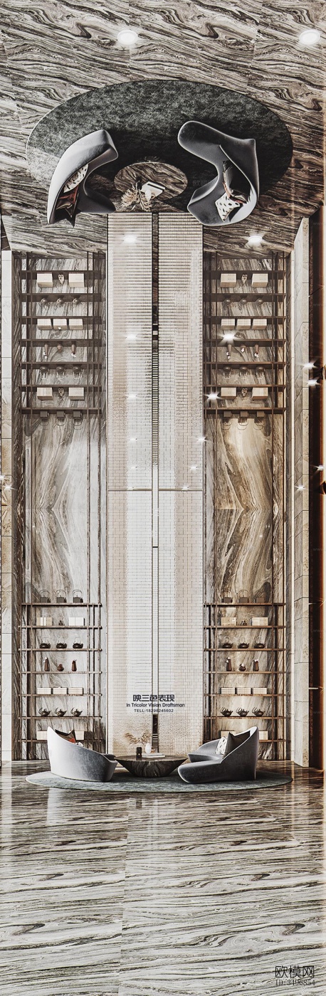 现代售楼处效果图下载（渲染图10）