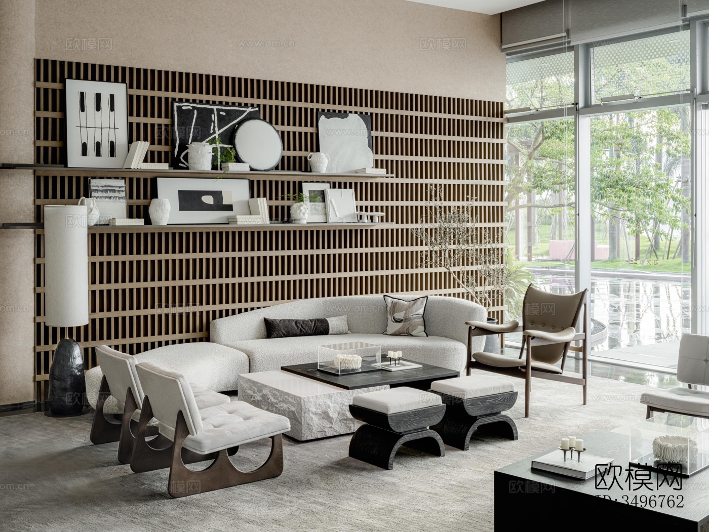 现代售楼处效果图下载（渲染图5）