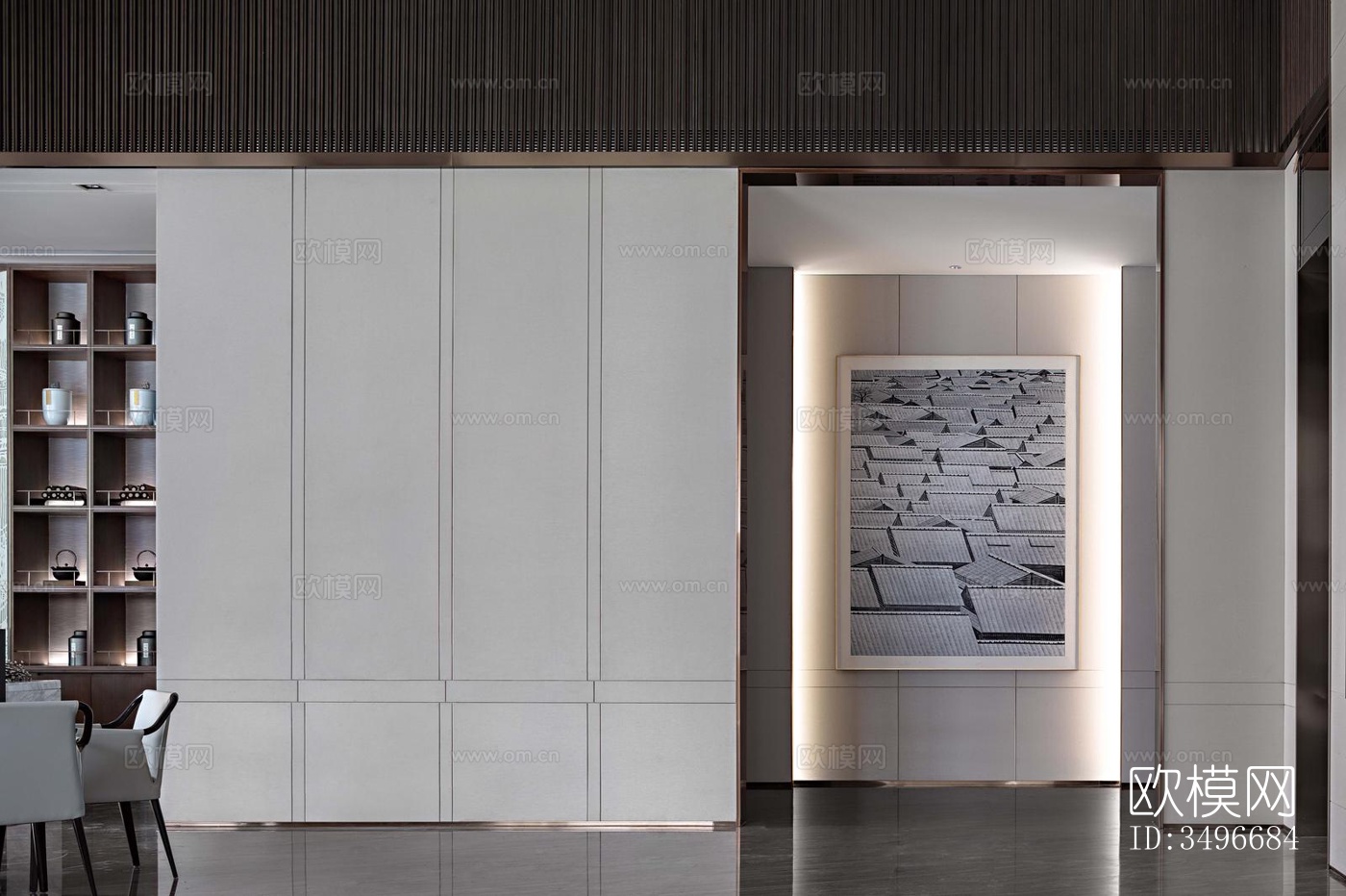 新中式售楼处效果图下载（渲染图9）