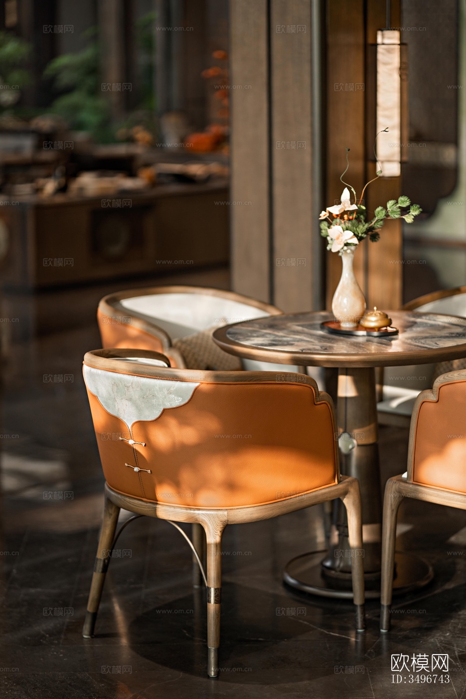 新中式售楼处效果图下载（渲染图5）