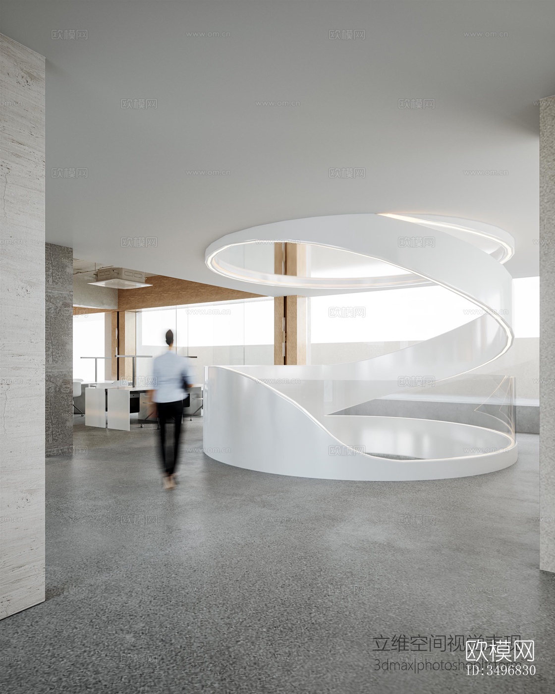 现代售楼处效果图下载（渲染图5）