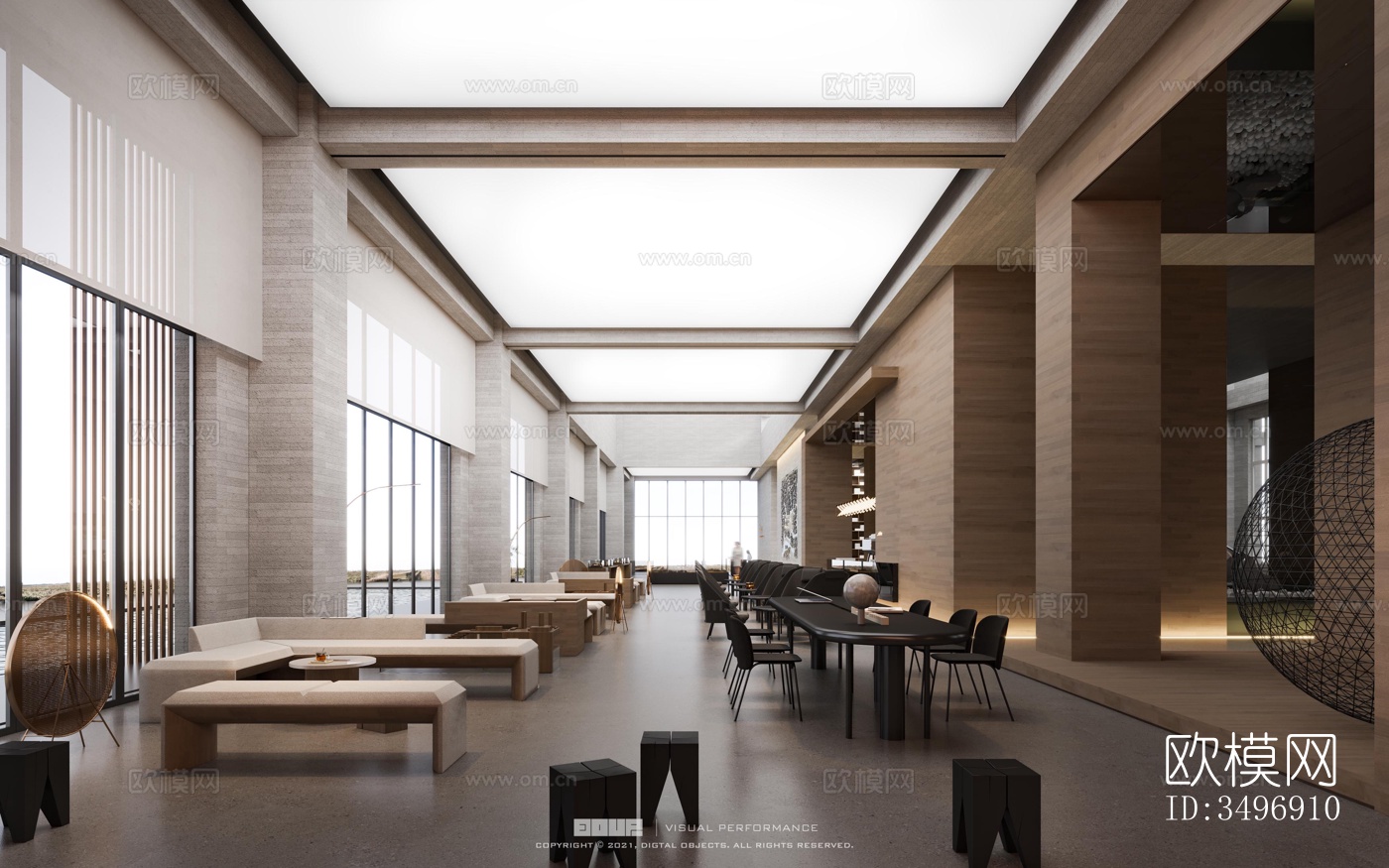 现代售楼处效果图下载（渲染图14）