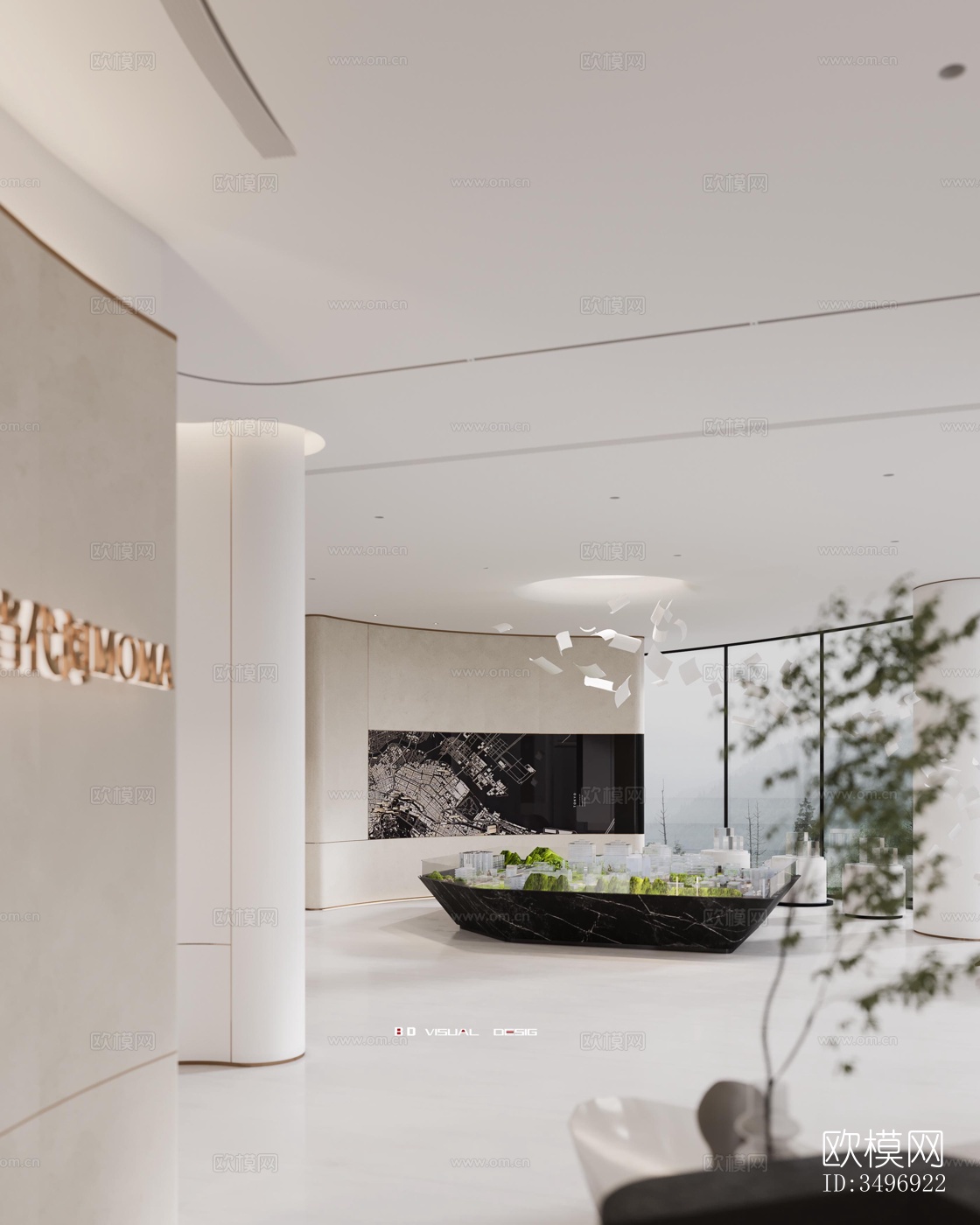 现代售楼处效果图下载（渲染图12）