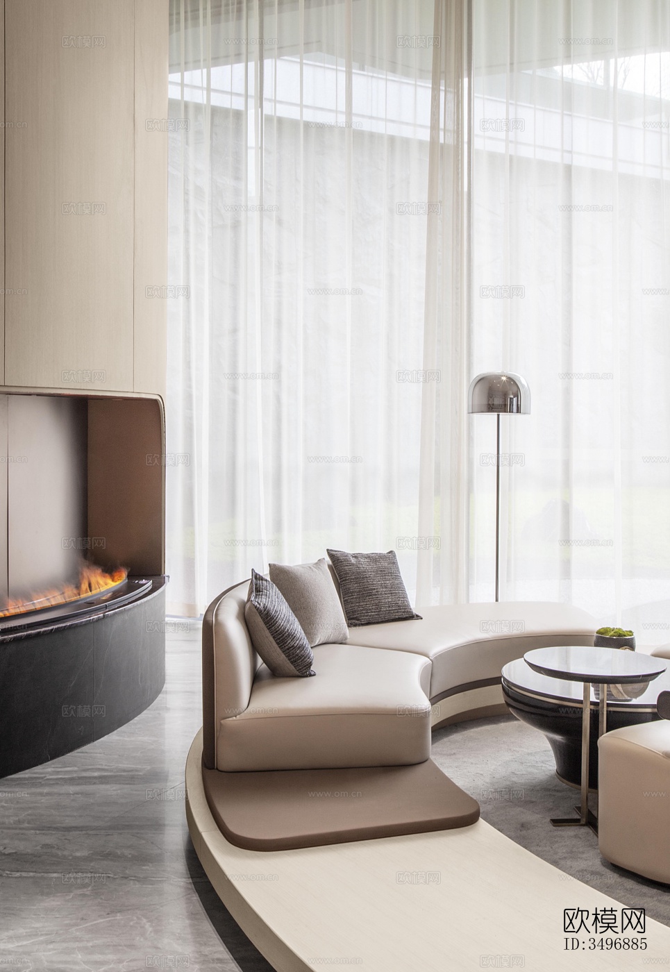 现代售楼处效果图下载（渲染图4）