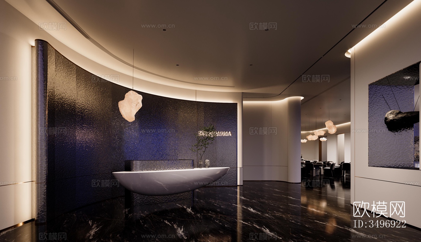 现代售楼处效果图下载（渲染图8）