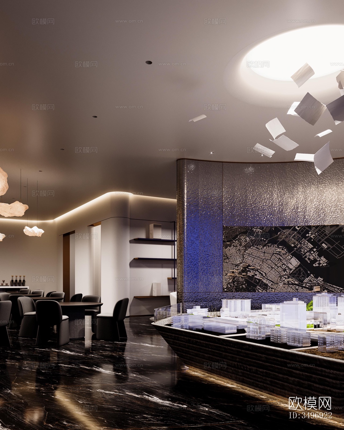 现代售楼处效果图下载（渲染图15）