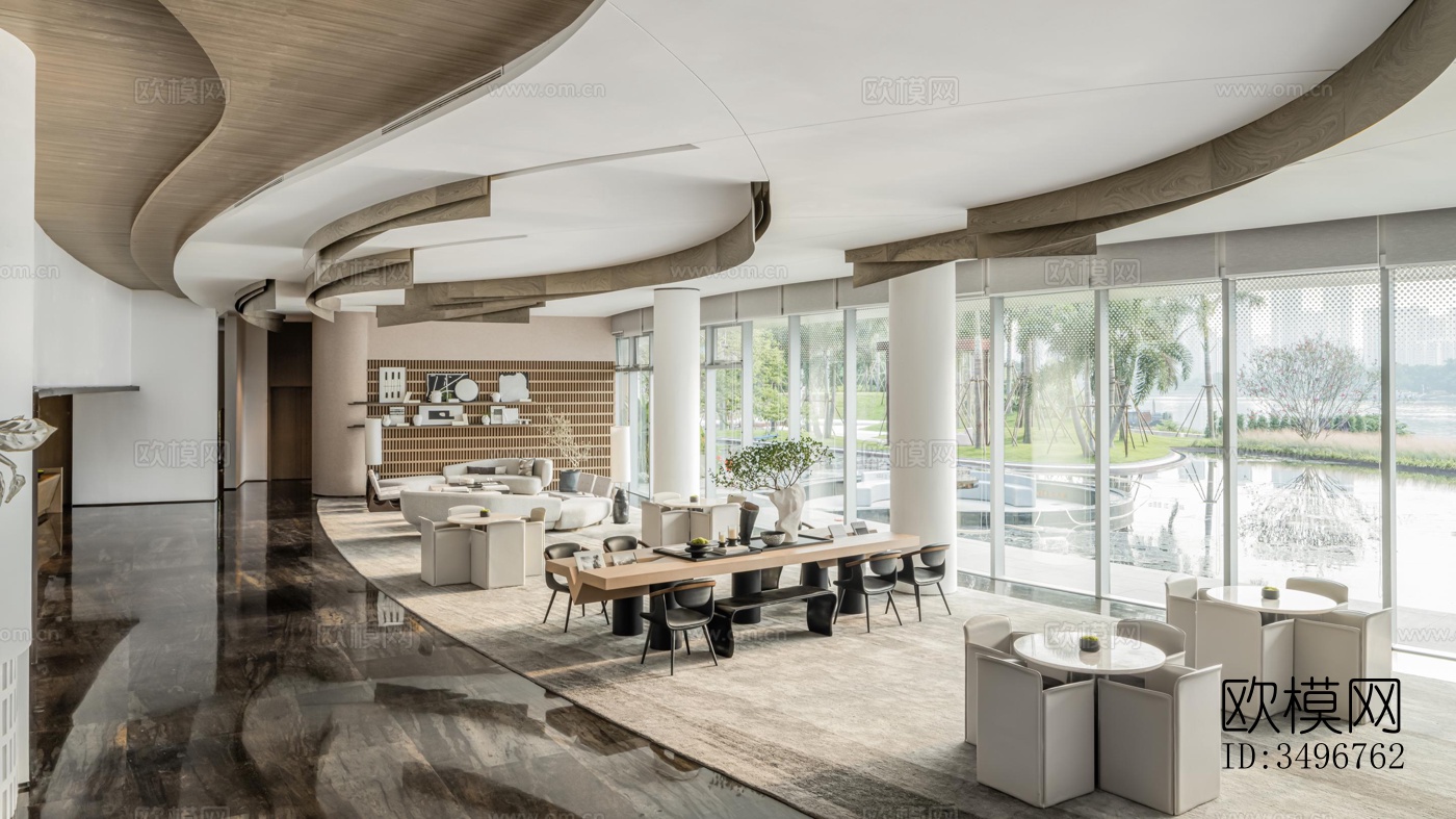 现代售楼处效果图下载（渲染图16）