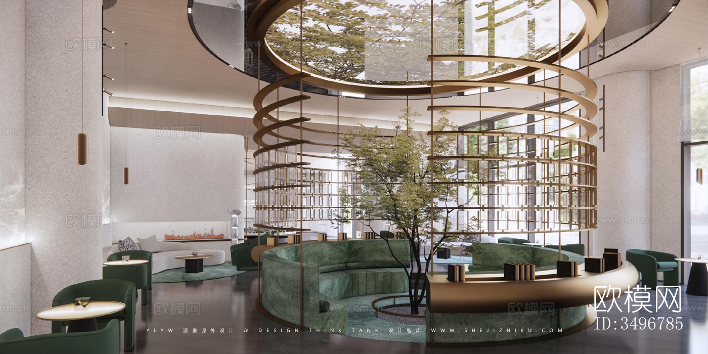 现代售楼处效果图下载（渲染图4）