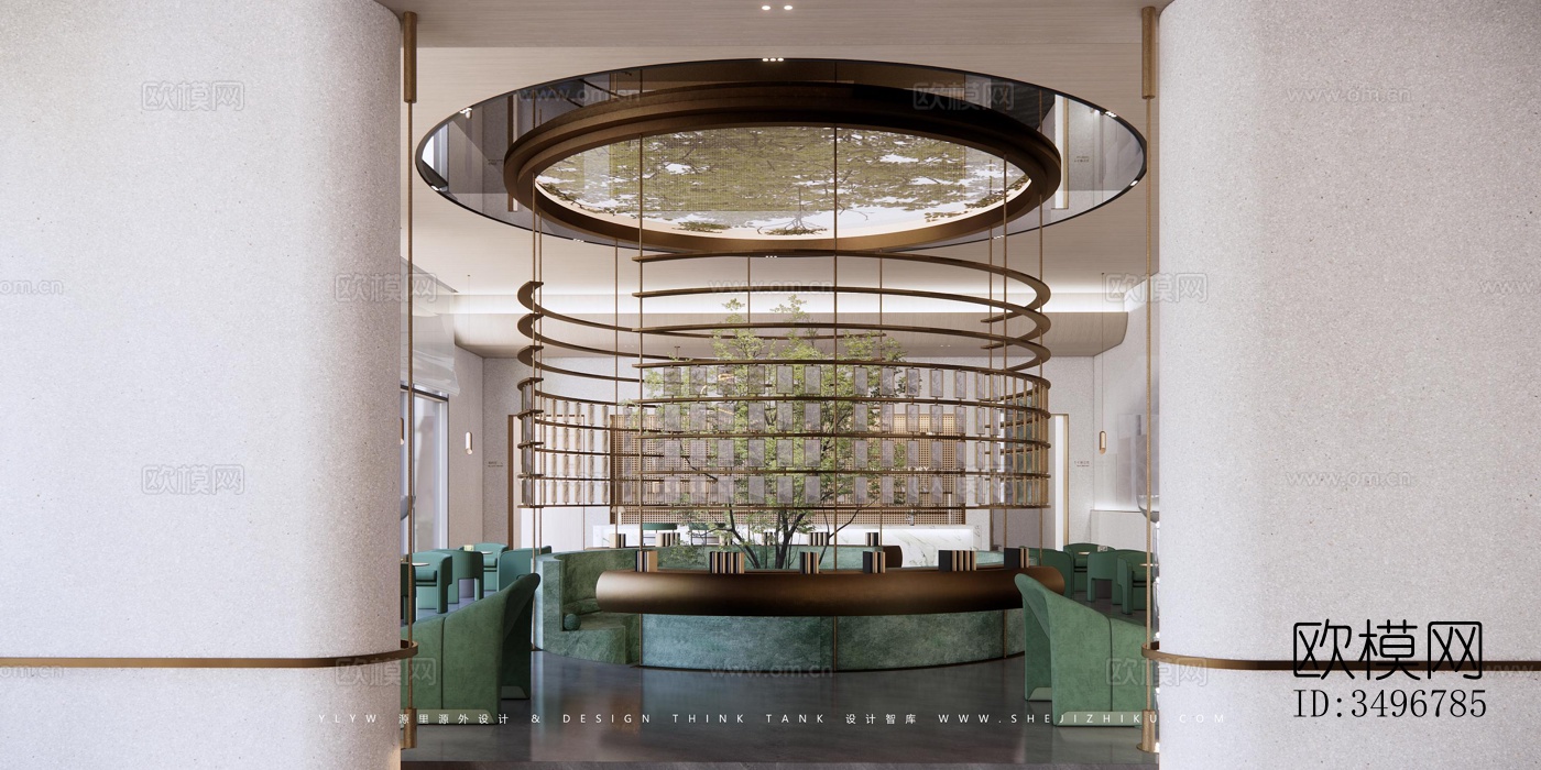 现代售楼处效果图下载（渲染图5）