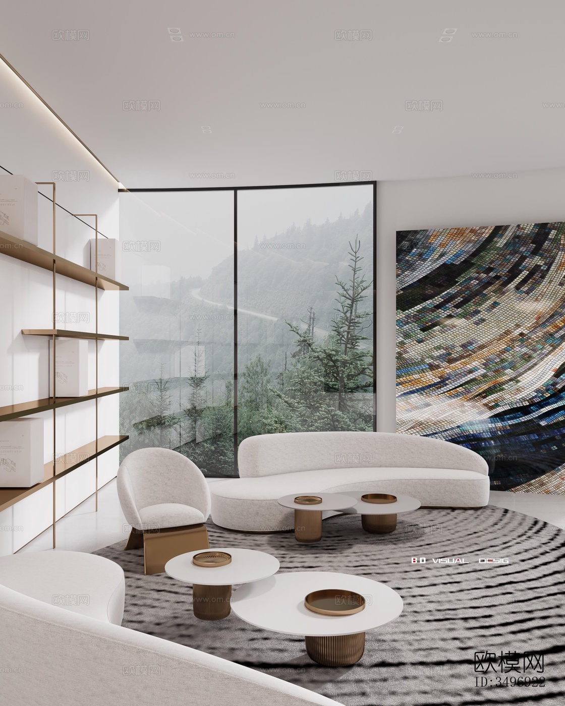 现代售楼处效果图下载（渲染图5）