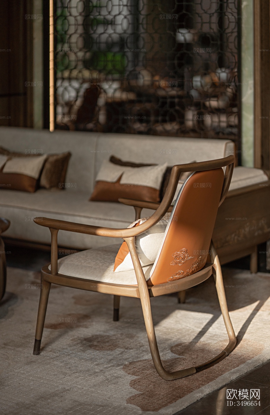 新中式售楼处效果图下载（渲染图14）