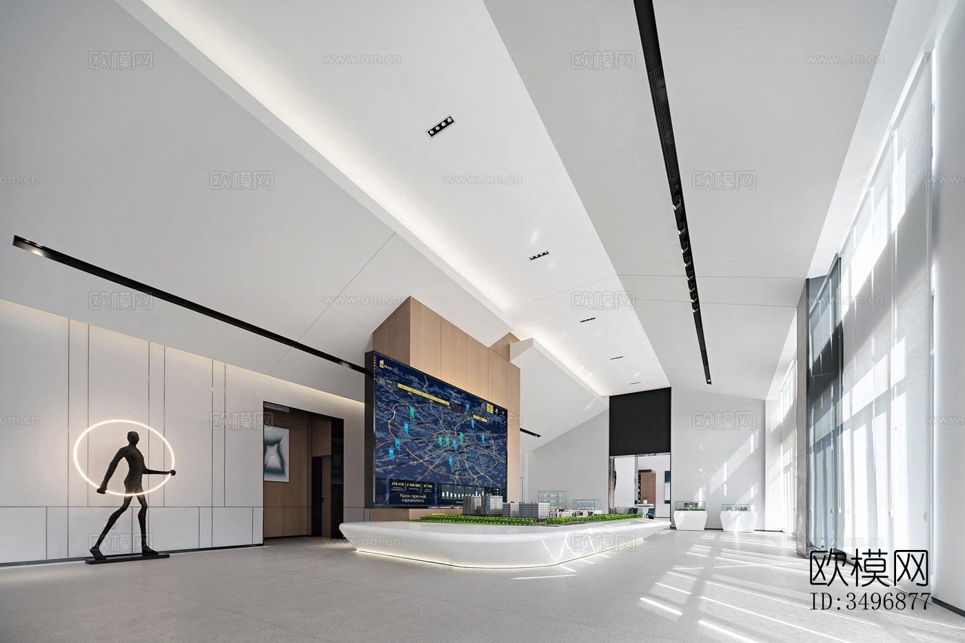 现代售楼处效果图下载（渲染图7）