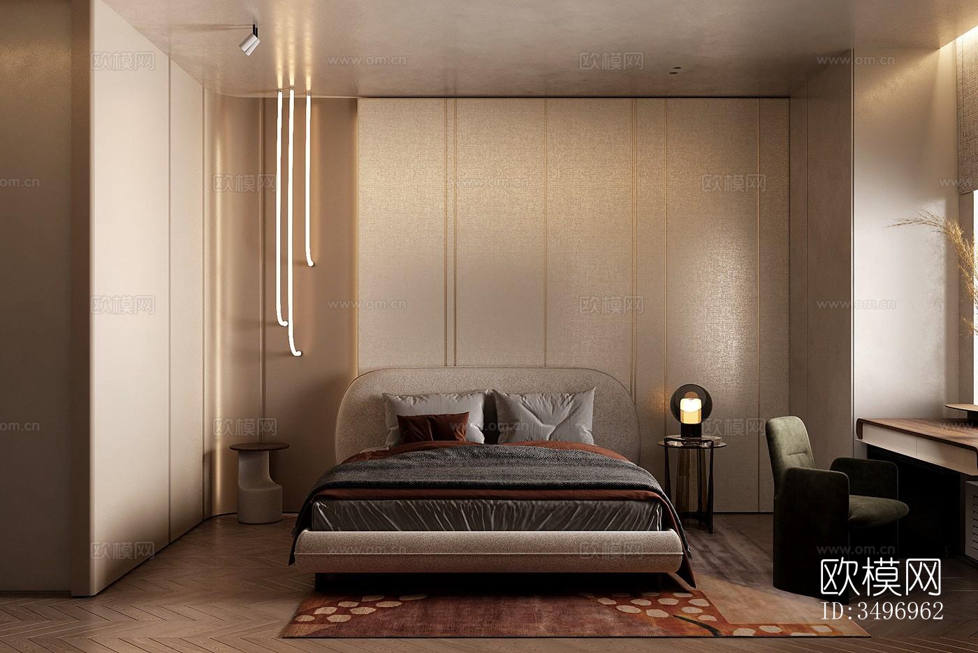 现代大平层效果图下载（渲染图10）