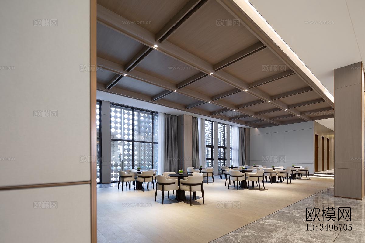 新中式售楼处效果图下载（渲染图18）