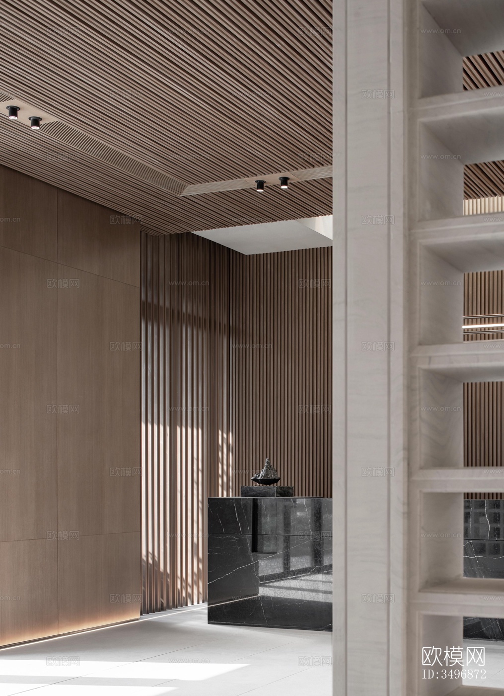 现代售楼处效果图下载（渲染图1）