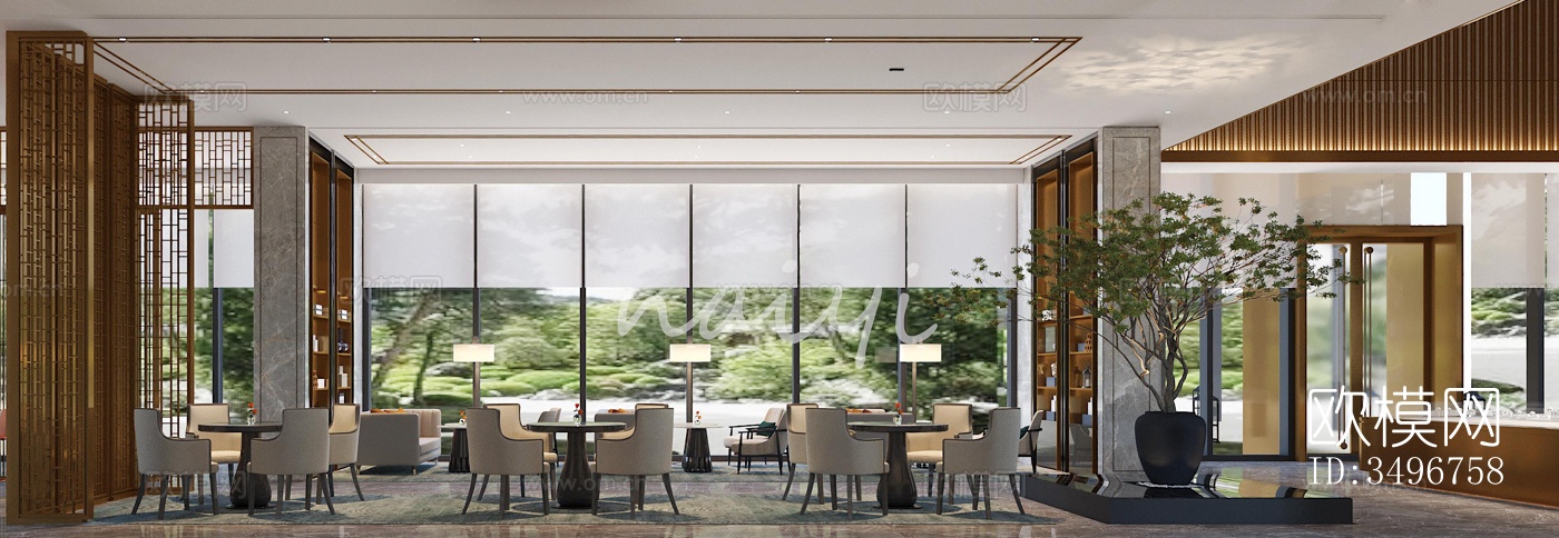 现代售楼处效果图下载（渲染图8）