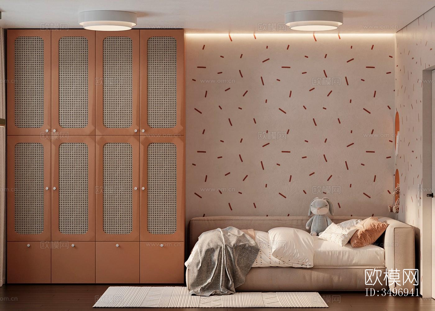 现代大平层效果图下载（渲染图13）