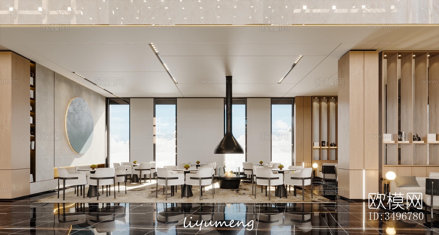 现代售楼处效果图下载（渲染图5）