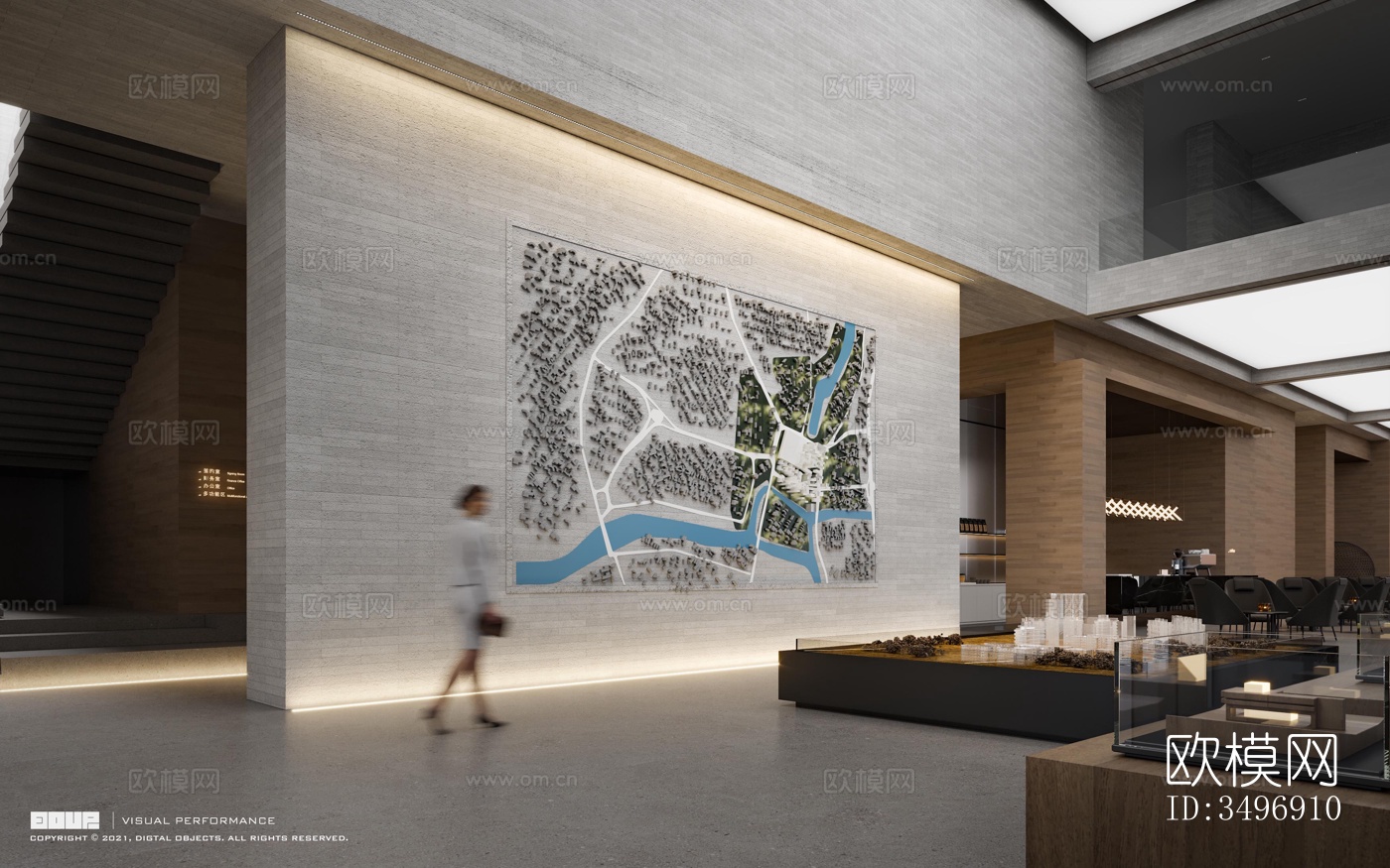 现代售楼处效果图下载（渲染图9）