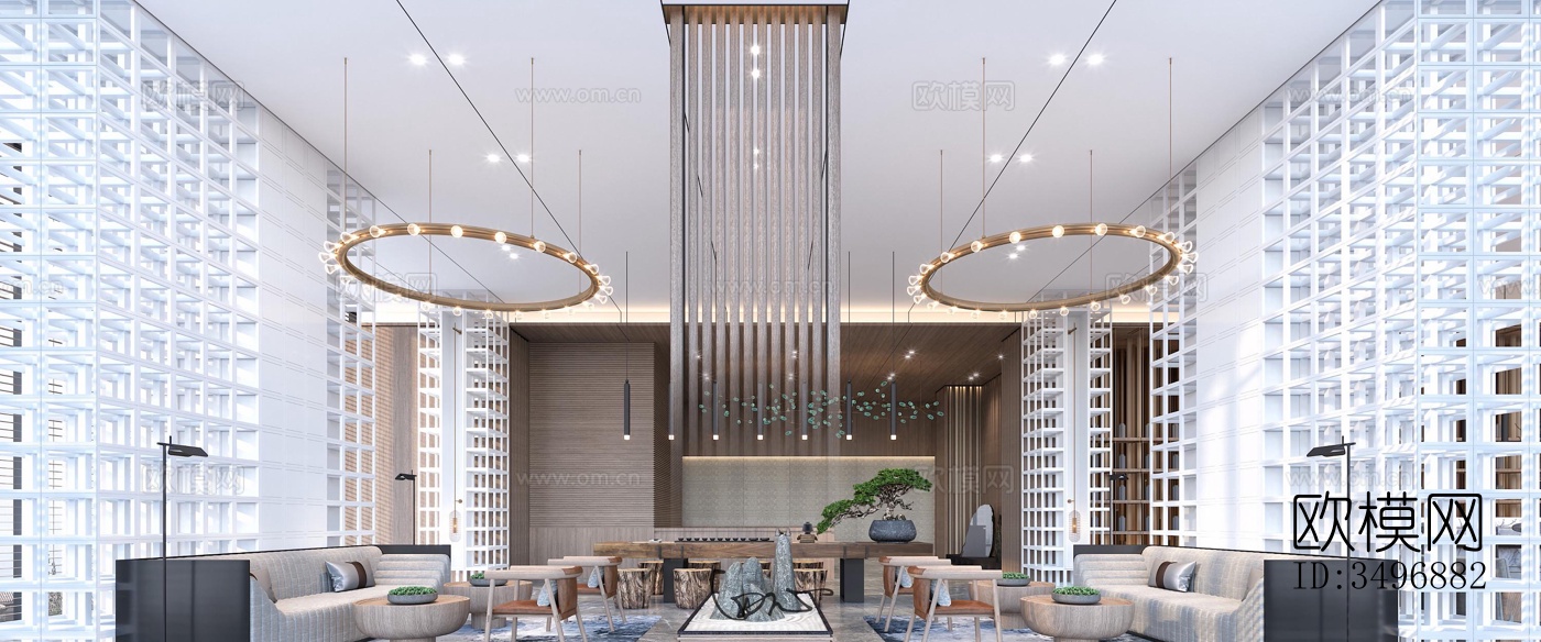 现代售楼处效果图下载（渲染图6）
