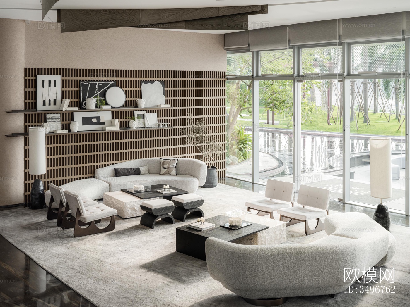 现代售楼处效果图下载（渲染图4）