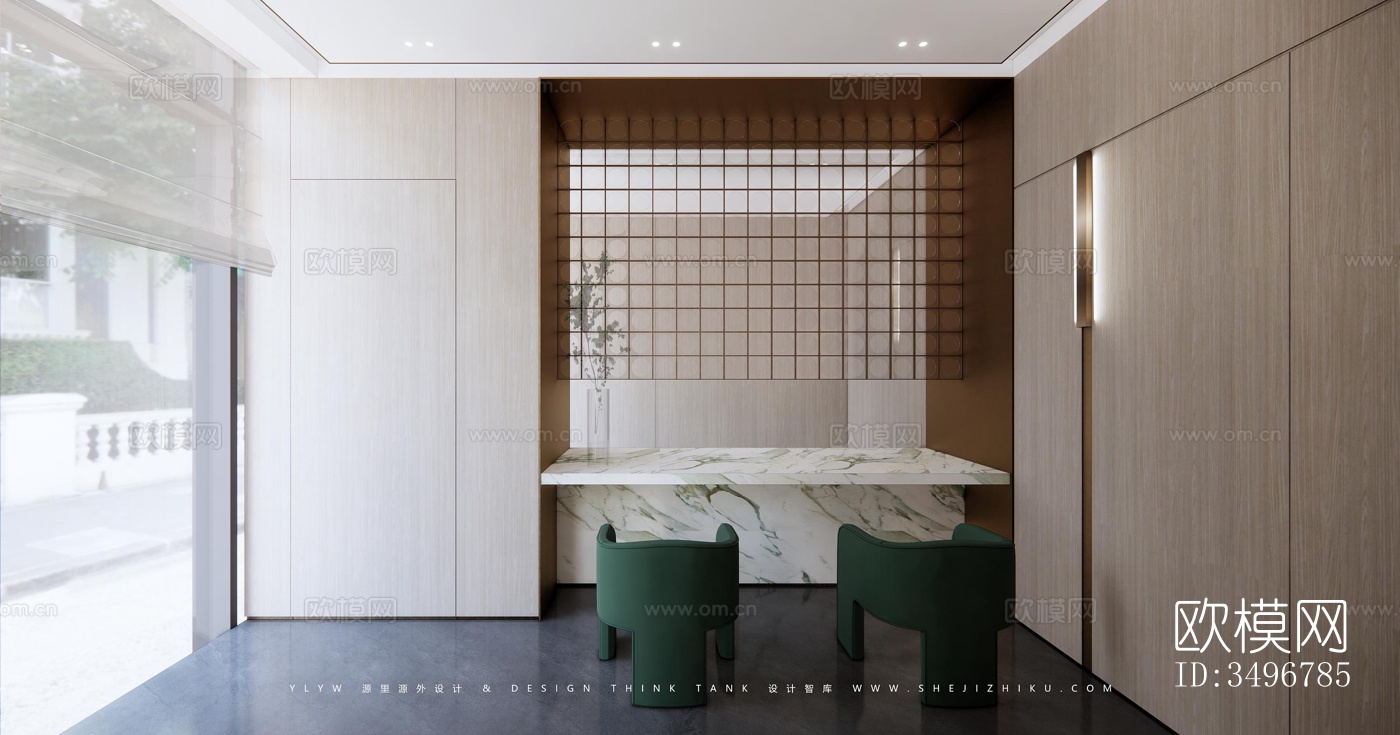 现代售楼处效果图下载（渲染图9）